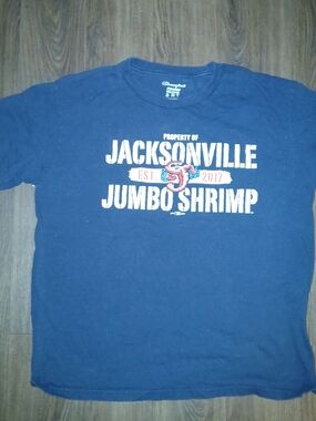 Champion Navy "Jacksonville Jumbo Shrimp" Graphic Tee